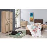 Bomuld Garderobeskabe Børneværelse Furniturebox Loto Living Garderobeskab - Stil 421