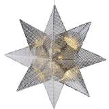 LED-belysning - Sølv Julebelysning Sirius Lene Metal Star Ø33cm Julestjerne