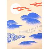 Rød Vægdekorationer Paper Collective Japanese Hills 50x70 Plakat