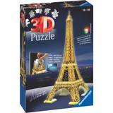 Plast 3D puslespil Ravensburger Eiffel Tower Light Up 216 Pieces