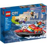 Brandmænd - Lego Minifigures Lego City Fire Rescue Boat 60373