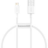 Baseus Hvid Kabler Baseus Superior Series USB to Lightning cable, 2.4A, 0.25m white