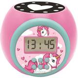 Pink Vækkeure Lexibook Unicorn Projector Alarm Clock