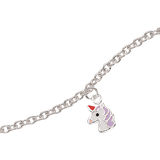 Børn Armbånd Scrouples Unicorn Children's Bracelet - Silver/Multicolour