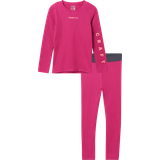 74 - Pink Svedundertøj Craft Sportswear Junior Core Warm Baselayer Set