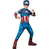 Smiffys Dragter Dragter & Tøj Kostumer Smiffys Boys Marvel Captain America Costume