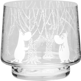 Håndlavet - Transparent Lysestager, Lys & Dufte Moomin In the Woods Fyrfadsstage 8cm