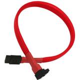 Nanoxia Rød Kabler Nanoxia SATA-kabel 90° stikforbindelse, haspet 0.5m