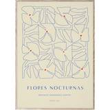 Med låg - Papir Brugskunst Paper Collective Flores Nocturnas 01 Plakat 50x70cm