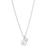 Lund Copenhagen Daisy Necklace - Silver/Pearl/White