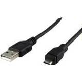 Schwaiger USB-kabel Kabler Schwaiger USB 2.0 A-> ST M/svart