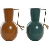 Metal - Orange Brugskunst Dkd Home Decor S3040289 Vase 24cm 2stk