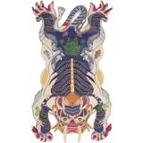 Multifarvet - Uld Tekstiler Bongusta Burma Dragon Rug 110x200cm