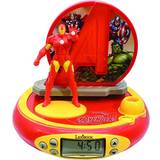Superhelt Indretningsdetaljer Lexibook Marvel The Avengers Iron Man Clock Radio with Projector Showing Clock on Ceiling