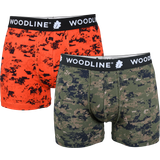 Camouflage - Elastan/Lycra/Spandex - Grøn Undertøj Woodline Boxer Briefs Camo 2-pack