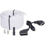 BKL Electronic Hvid Kabler BKL Electronic Cable [1x F plug, SCART plug