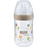 Nuk Beige Sutteflasker & Service Nuk Nature Bottle Silicon 260ml Creme