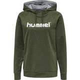 Hummel Dame - Grøn Sweatere Hummel Go Cotton Logo Hoodie Women
