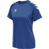 Blå - Dame T-shirts & Toppe Hummel Core XK Core Poly Short Sleeve T-shirt Women - True Blue