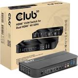 4096 x 2160 KVM-switche Club 3D CSV-1382