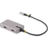 Sølv - USB C Kabler StarTech USB-C Multiport Adapter, 4K 60Hz HDMI, HDR, 3-Port