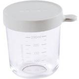 Beaba Transparent Sutteflasker & Service Beaba GLASS JAR WITH LID, LIGHT MIST, 250 ML [Levering: 4-5 dage]