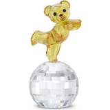 Swarovski Gul Brugskunst Swarovski Kris Bear: Ready To Disco Yellow Crystal Sculpture 5639875 Figurine