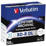 Blu-ray Optisk lagring Verbatim M-Disc 5x BD-R DL 50GB 5- Pack