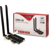 Wi-Fi 6E (802.11ax) Trådløse netværkskort Inter-Tech DMG-36