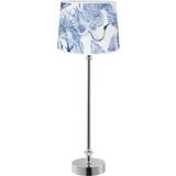 Blå - Stof Bordlamper PR Home Liam table Bordlampe