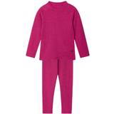 Drenge - Pink Svedundertøj Reima Kid's Kinsei Wool Base-Layerset - Cranberry Pink (5200029A-3600)