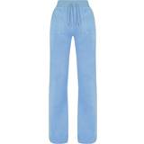 Juicy Couture Dame Bukser & Shorts Juicy Couture Classic Velour Del Ray Pant Powder Blue