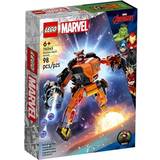 Superhelt Legetøj Lego Marvel Rocket Mech Armor 76243