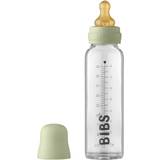 Blå - Naturgummi Babyudstyr Bibs Baby Glass Bottle Complete Set 225ml