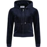6 - Blå Overdele Juicy Couture Classic Velour Robertson Hoodie - Night Sky
