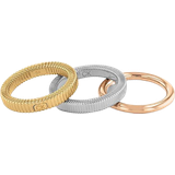 Smykkesæt Calvin Klein Women's Playful Repetition Collection Ring - Silver/Gold/Rose Gold