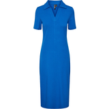 Blå - Trekvartlange ærmer - Viskose Kjoler Pieces Kylie Dress