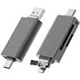 Usb 3.0 micro sd kortlæser Nördic OTG Kortläsare 3 i 1 USB-C Lightning USB-A 3.0 stöd för SD/TF Micro SD Upp till 2TB 5Gbps