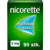 Mentol Håndkøbsmedicin Nicorette Microtab Classic 2mg 90 stk Tablet