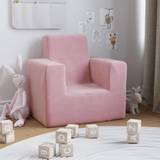 Bord vidaXL sofa til børn blødt plys pink