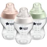 Multifarvet Sutteflasker Tommee Tippee Closer to Nature Baby Bottles 3-pack 260ml