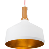 Beliani Guld Loftlamper Beliani Hængelampe hvid industriel Pendel