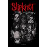 Polyester Plakater Slipknot Textile Poster: Masks Plakat