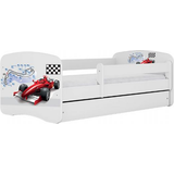 Disney Barrnesenge Børneværelse Eurotoys Formula 1 Children's Bed with Drawer & Mattress 80x144cm