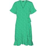 Prikkede Tøj Vero Moda Henna Short Dress - Green/Bright Green