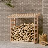 Grøn Brændeovne & Pejse vidaXL Firewood Rack 108x64.5x110 cm Solid Wood Pine