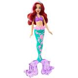 Plastlegetøj - Prinsesser Dukker & Dukkehus Mattel Disney Princess Ariel Mermaid Doll with Color Change Hair & Tail