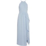 48 - Blå - Åben ryg Tøj Vila Milina Sleeveless Evening Dress - Kentucky Blue