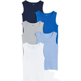 Overdele H&M Cotton Tank Tops 5-pack