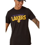 Los Angeles Lakers T-shirts New Era Los Angeles Lakers NBA Wordmark Court Tee T-Shirt